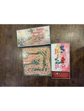 Vintage Parker Brothers Quicksand Board Game 1 red piece missing 1989 Rare